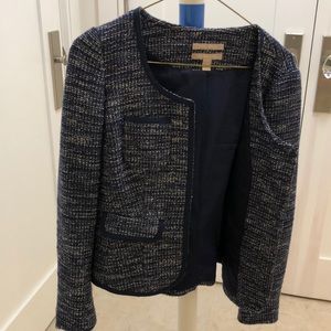Tweed look Navy Jacket